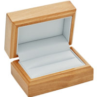 wood box long open