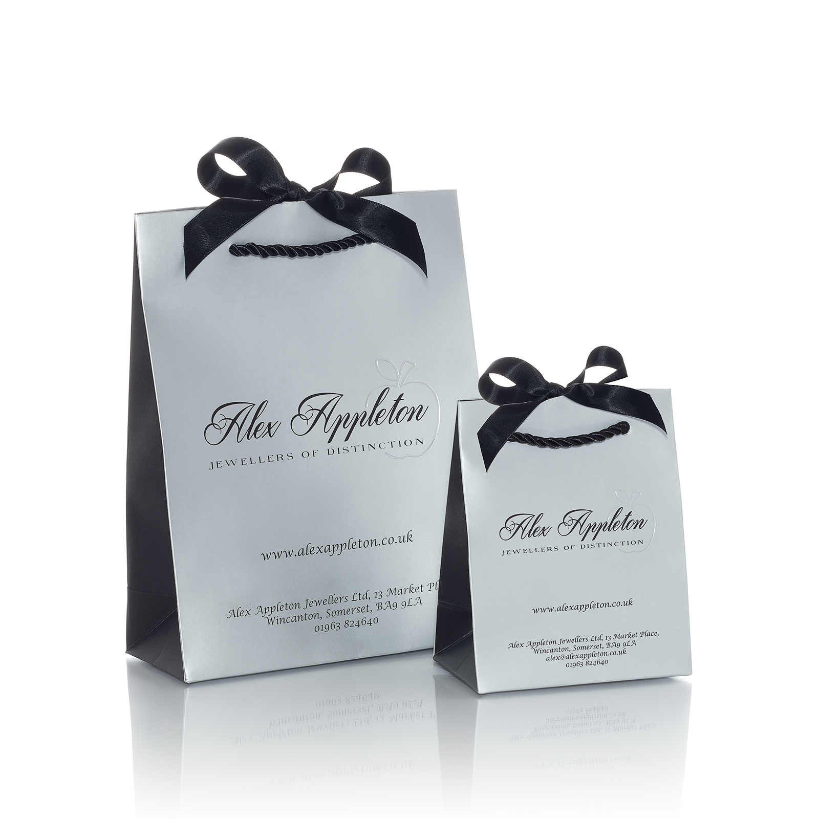 Classic bag collection for Alex Appleton by panache packaging