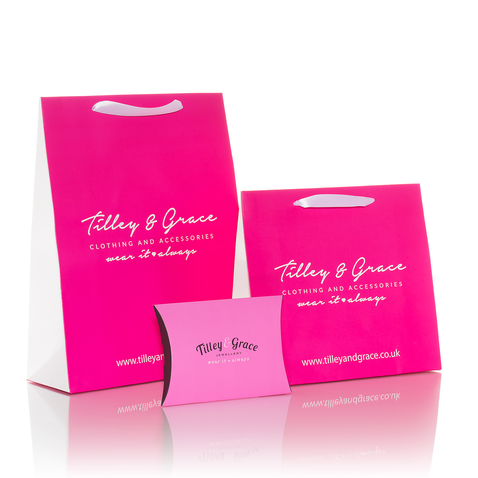 Classic bag collection for Tilley and grace by panache packaging